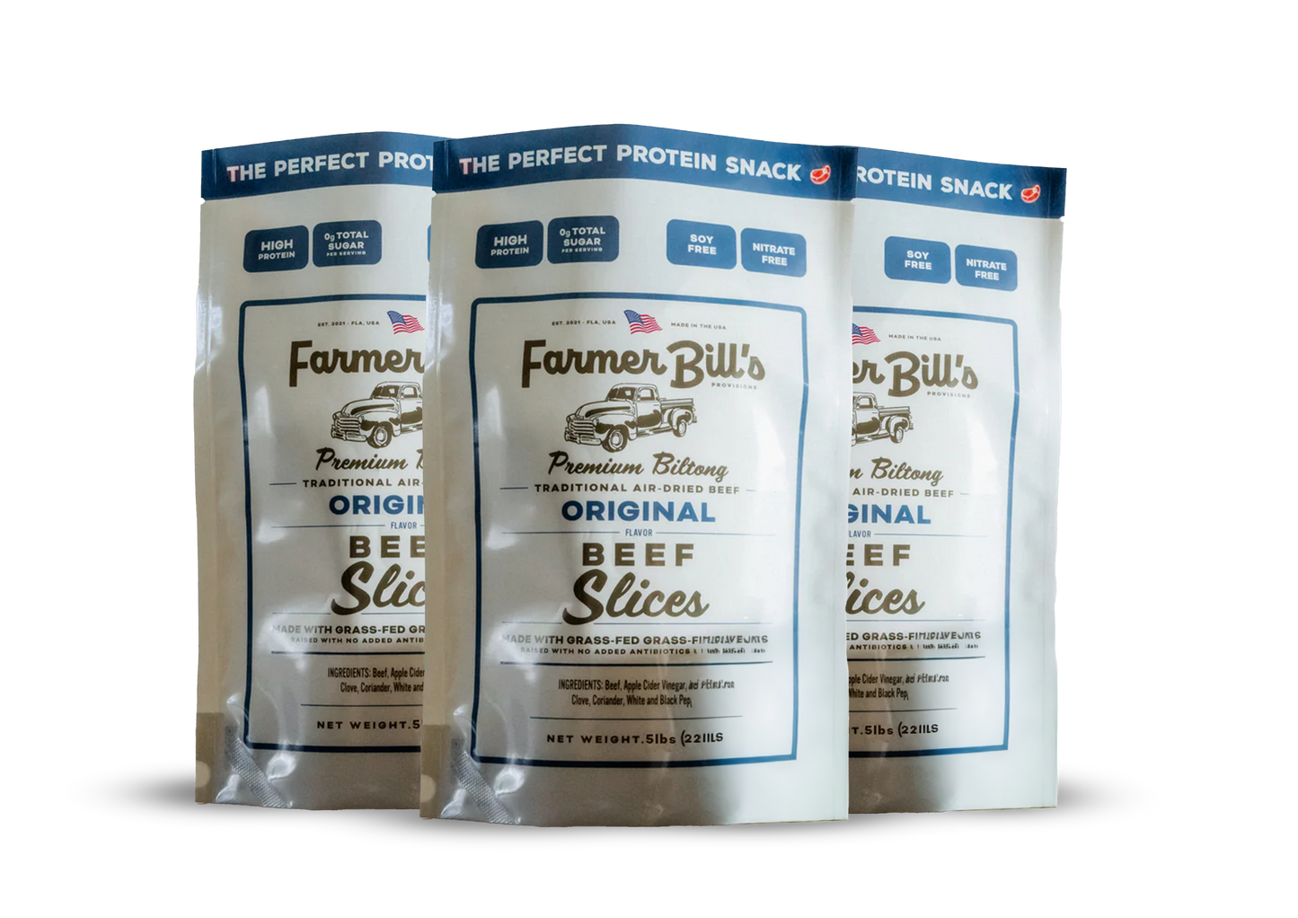 12 lb Sliced Original Beef Biltong - Blessings Grow Meadows -