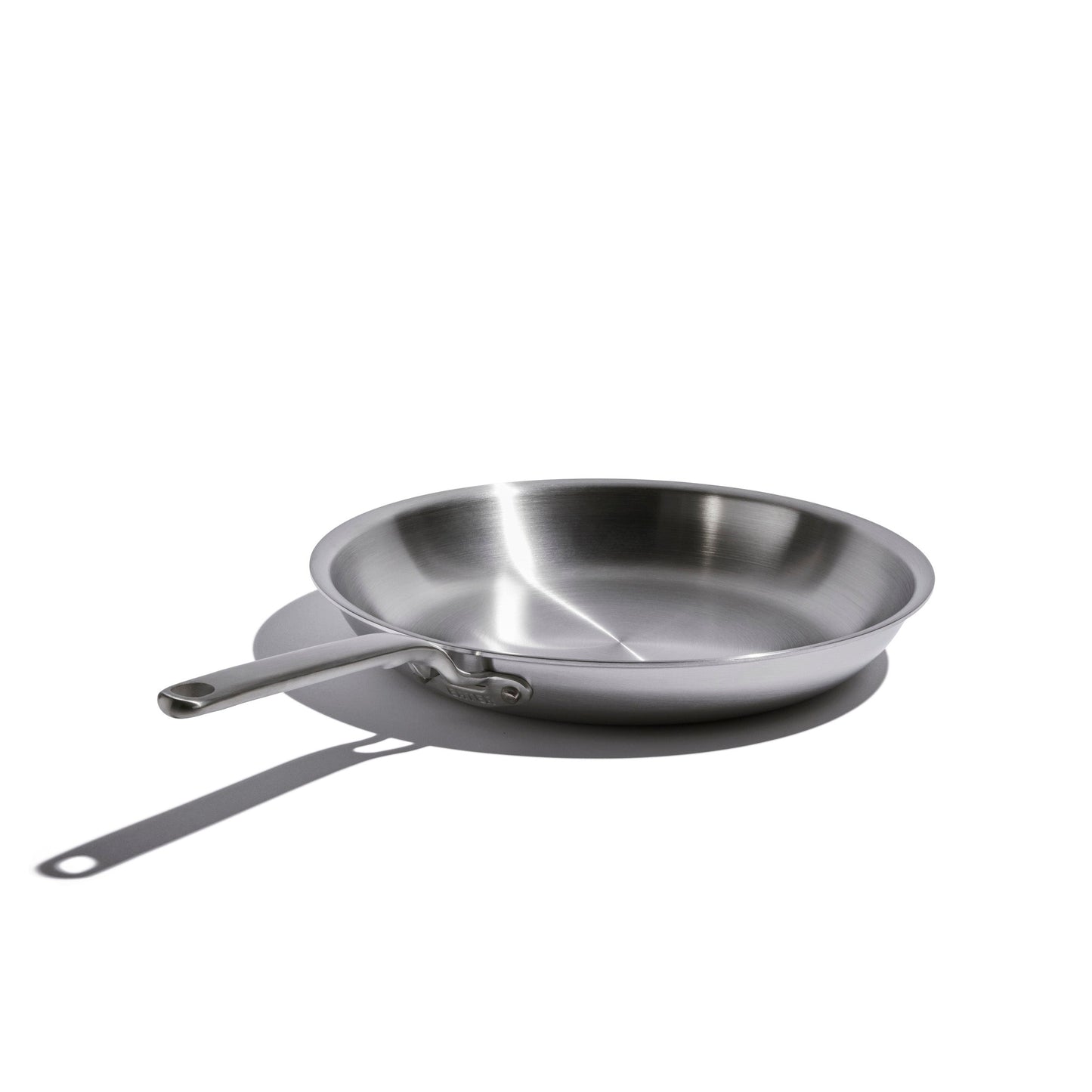 Heritage Steel 12-inch Fry Pan with lid, stainless steel cookware for even heating and versatile cooking.