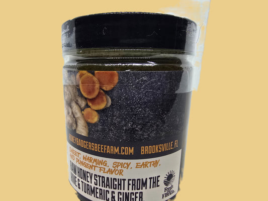 Turmeric & Ginger Honey - Honey Badgers Bee Farm ~ Blessings Grow Meadows