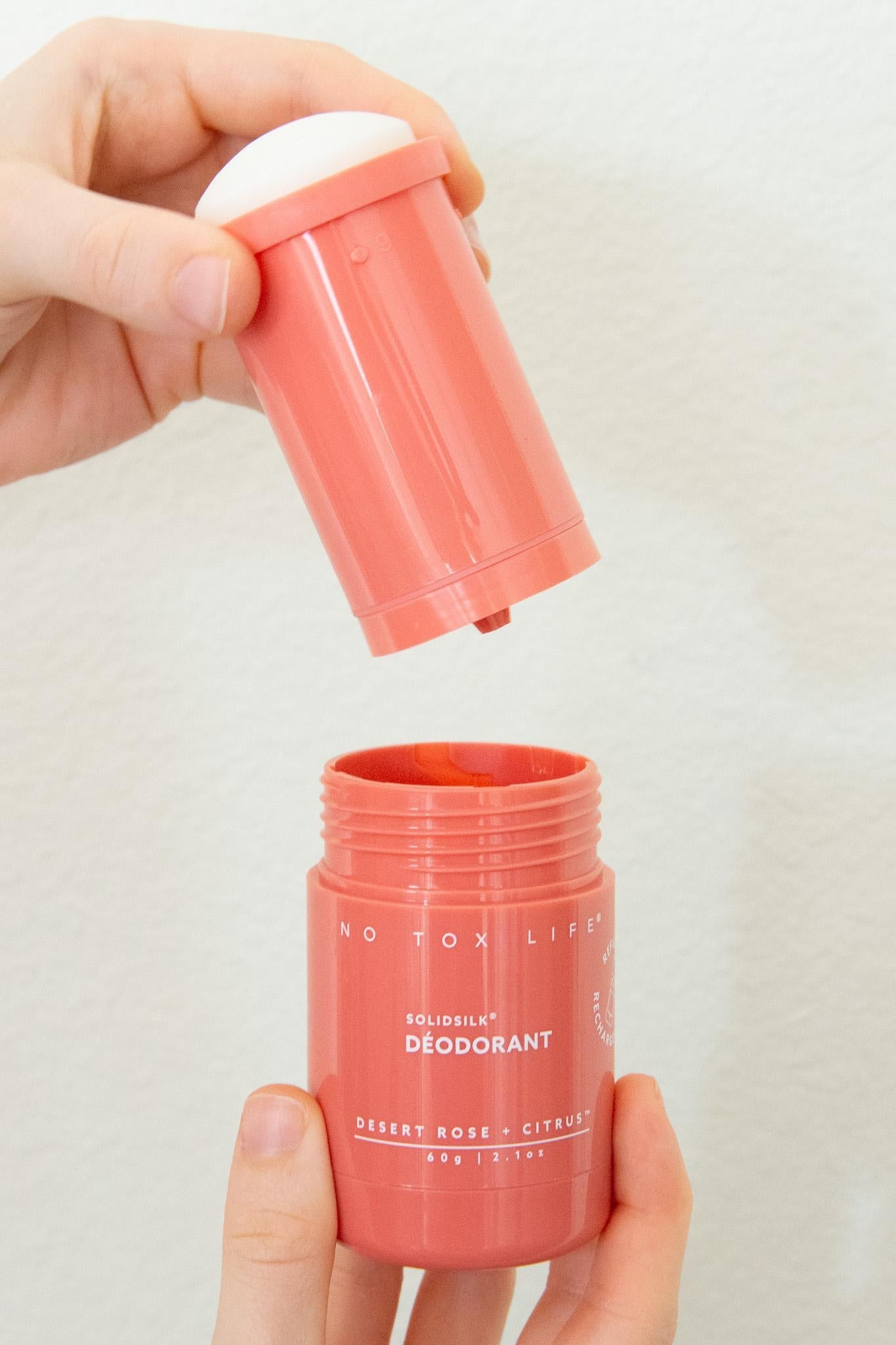 SOLIDSILK® Refillable Deodorant (Desert Rose + Citrus) - Extra Strength - No Tox Life® - Blessings Grow Meadows