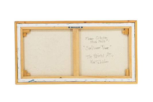 Sunflower Time | 25" x 13" | Canvas Flower Painting | Frame Included | The Painted Attic - BuyNebraska.com ~ Blessings Grow Meadows