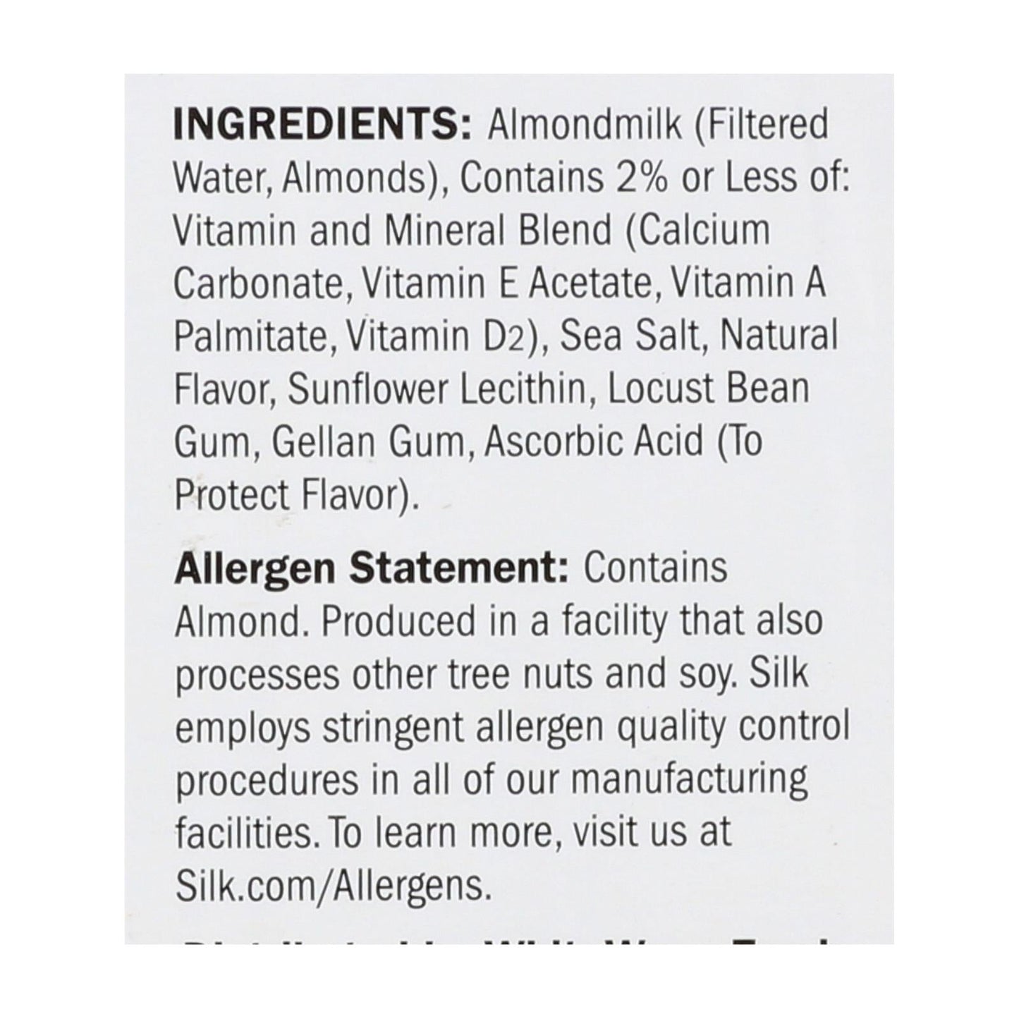 Silk Almond Milk Unsweetened Vanilla 6-Pack 32 Fl Oz.