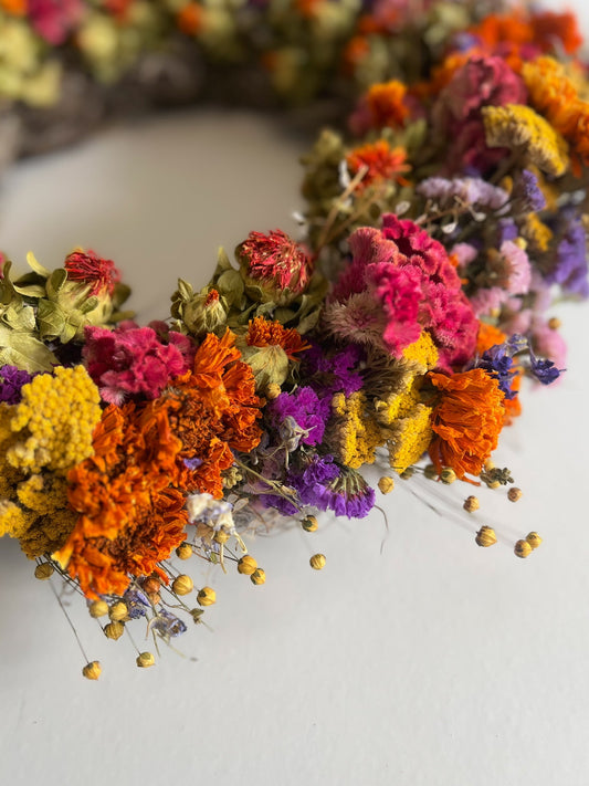 Dried Wreath-Crayon Box