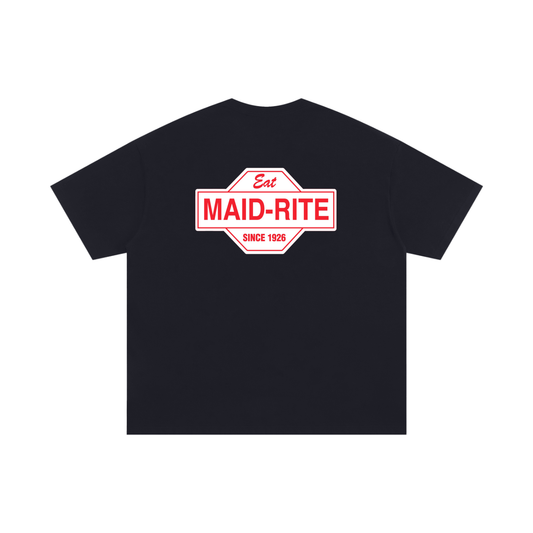Maid-Rite Logo Oversized Cotton T-Shirt