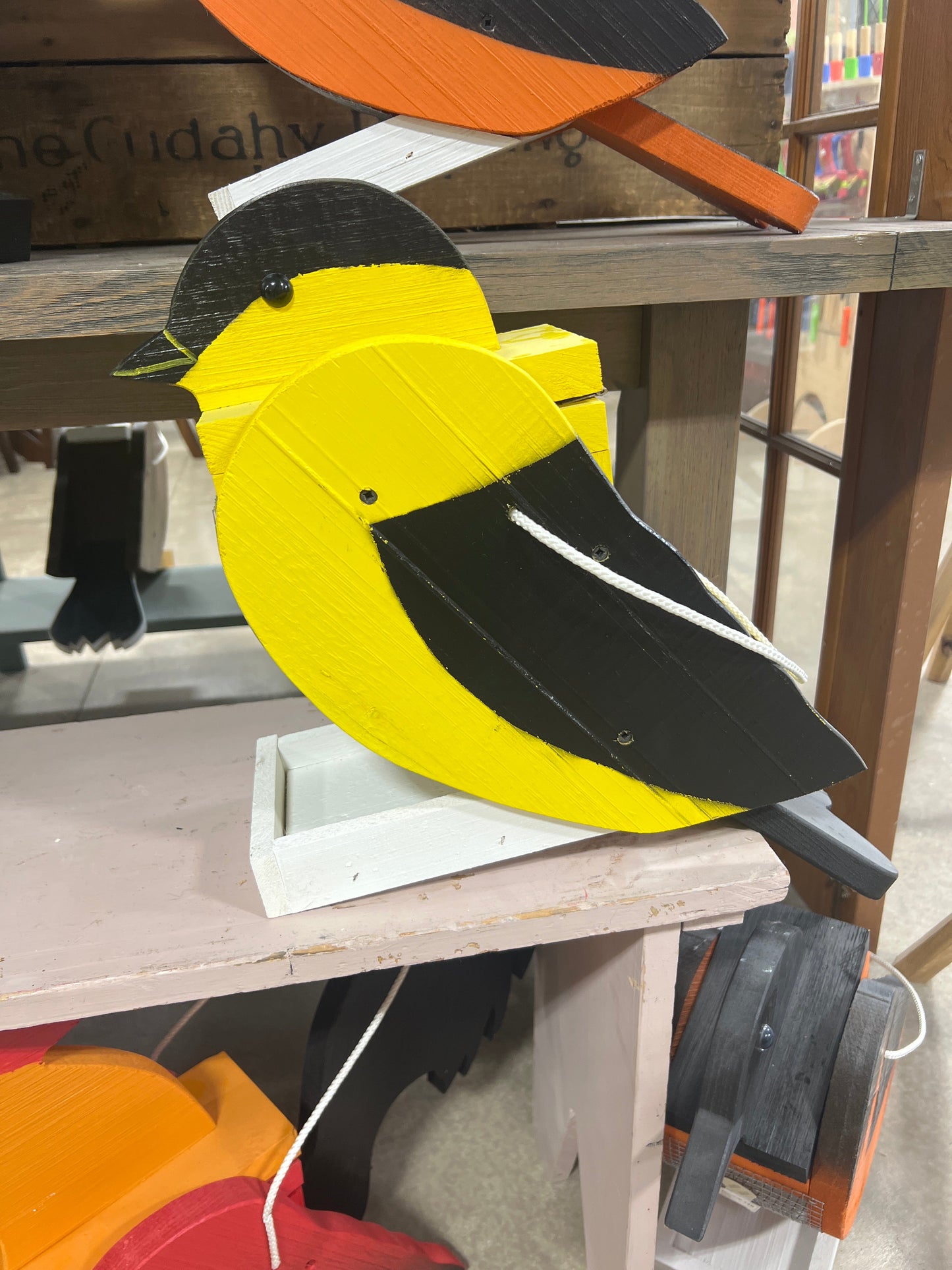 Amish-Made Bird Feeder – Handcrafted Wooden Bird Shaped Feeders (Multiple Styles) - Amish Country Store ~ Blessings Grow Meadows