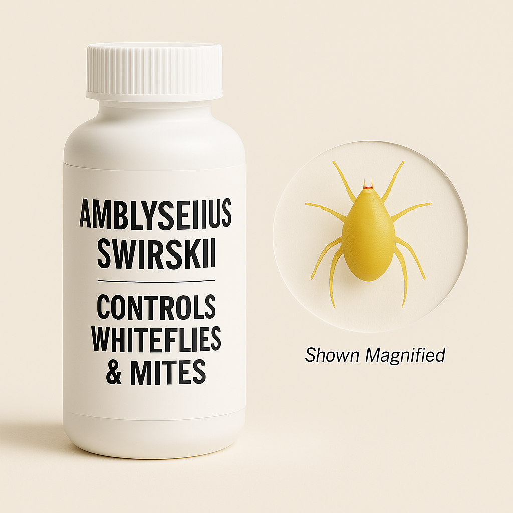 Amblyseius swirskii Treatment Bottles - Blessings Grow Meadows -