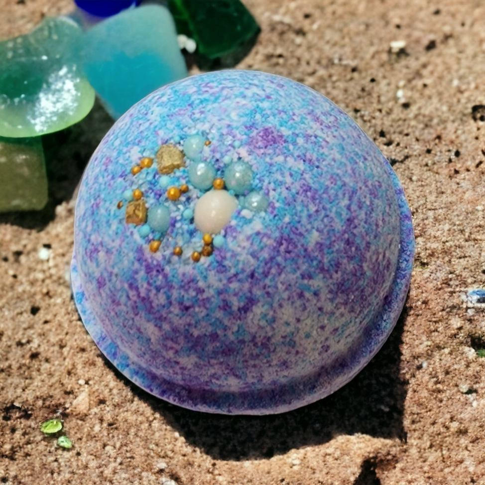 Bath Bomb - Sea Glass - Blessings Grow Meadows -