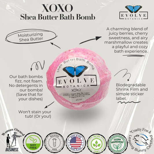 Bath Bomb - XOXO - Blessings Grow Meadows -