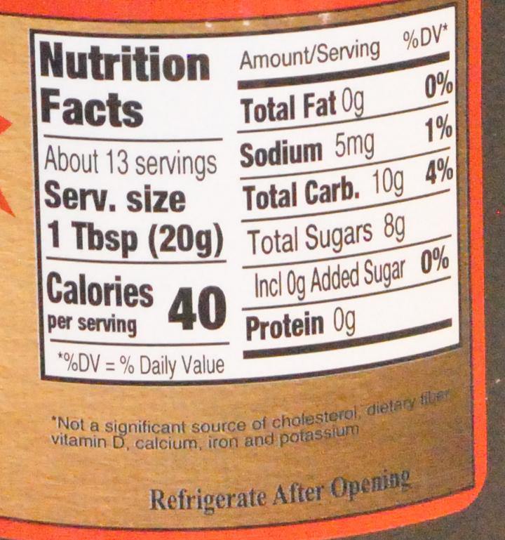 Black Raspberry Seedless Jam 9 oz- no granulated sugar added (NSA)