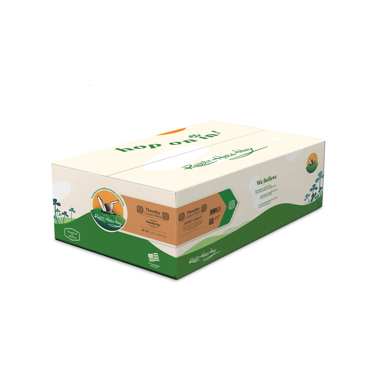 Rabbit Hole Hay All Natural Timothy Hay Cubes - Rabbit Hole Hay ~ Blessings Grow Meadows