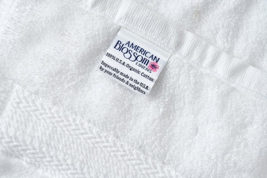 Bathroom Washcloths Made of Luxury USA Cotton - American Blossom Linens ~ Blessings Grow Meadows