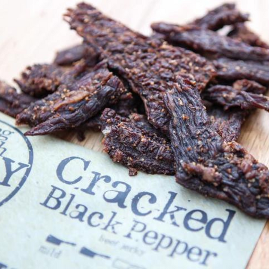 Cracked Black Pepper Beef Jerky | 2.5 oz | JVL Enterprises - BuyNebraska.com ~ Blessings Grow Meadows