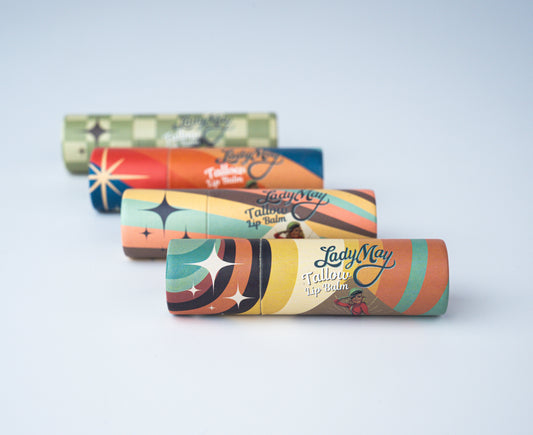 Lady May Tallow Lip Balm | All Natural Beef Tallow Lip Balm - Blessings Grow Meadows