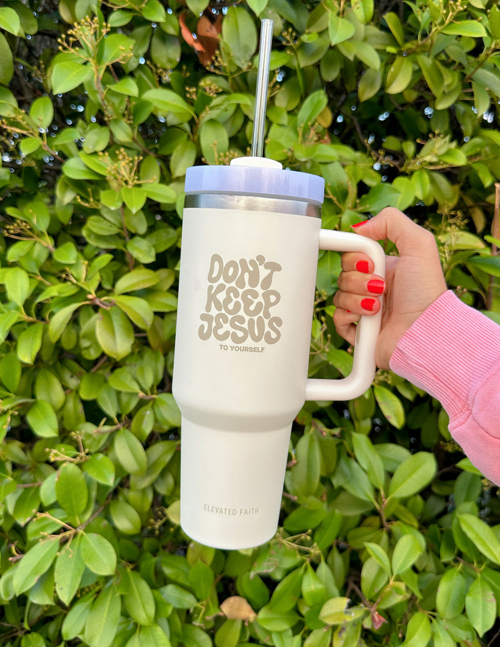 Don't Keep Jesus to Yourself 40 oz Tumbler - Elevated Faith ~ Blessings Grow Meadows