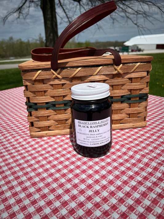 Miller's Black Raspberry Jelly - 100% Authentic, Local Amish Made Jam