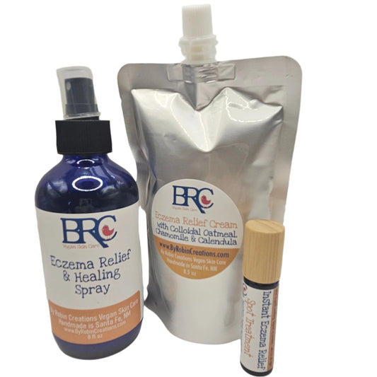 Essential Eczema Relief Set with FREE Eczema Spot Treatment Oil - Blessings Grow Meadows