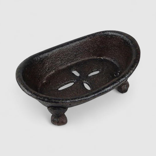 Vintage Cast Iron Bathtub Soap Dish, Antique-Style Bathroom Accessory