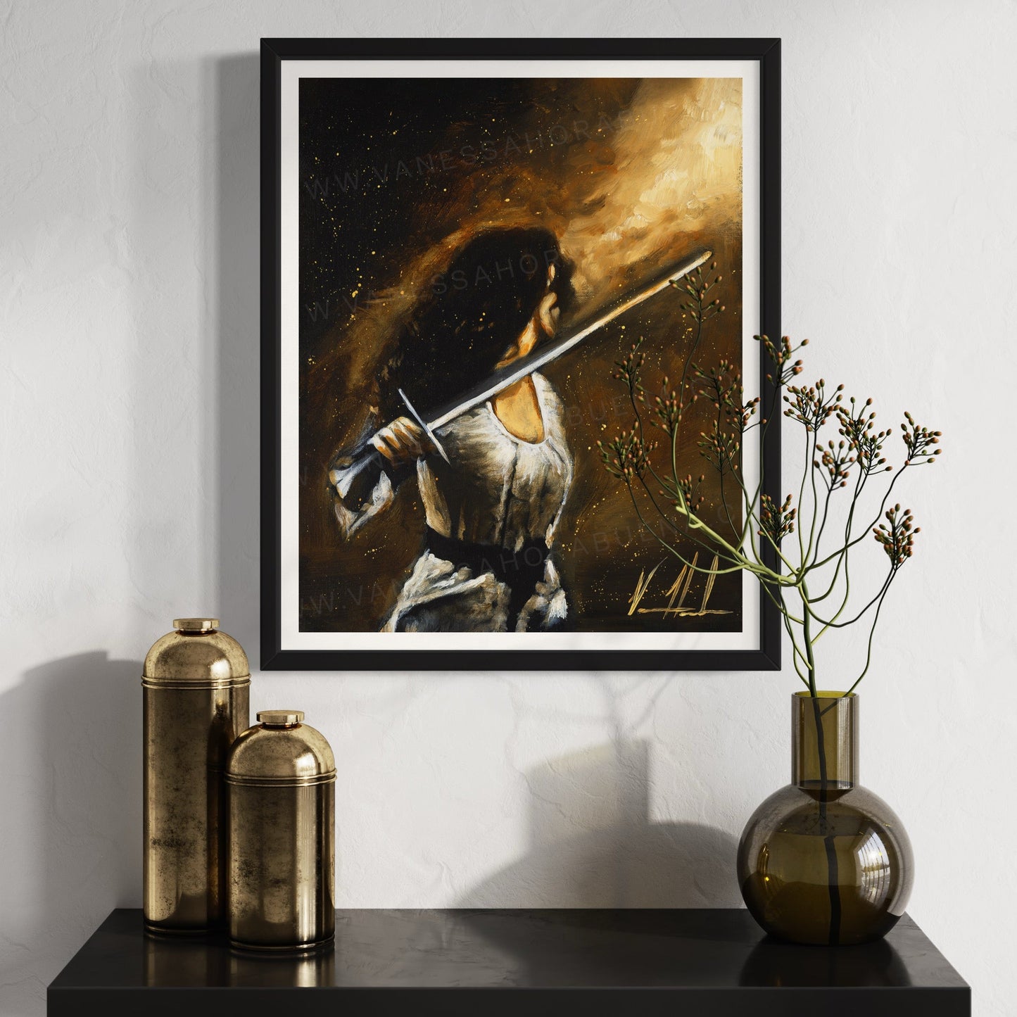 Women's art print titled "For Such a Time as This" by Vanessa Horabuena, featuring vibrant, inspiring artwork on high-quality paper.