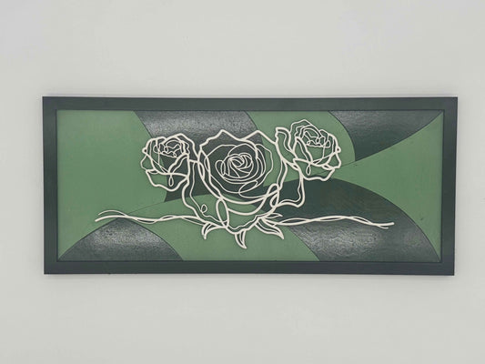 Modern Rose Wall Decor - Elegant Line Art for Contemporary Spaces - C2 Creations LLC ~ Blessings Grow Meadows