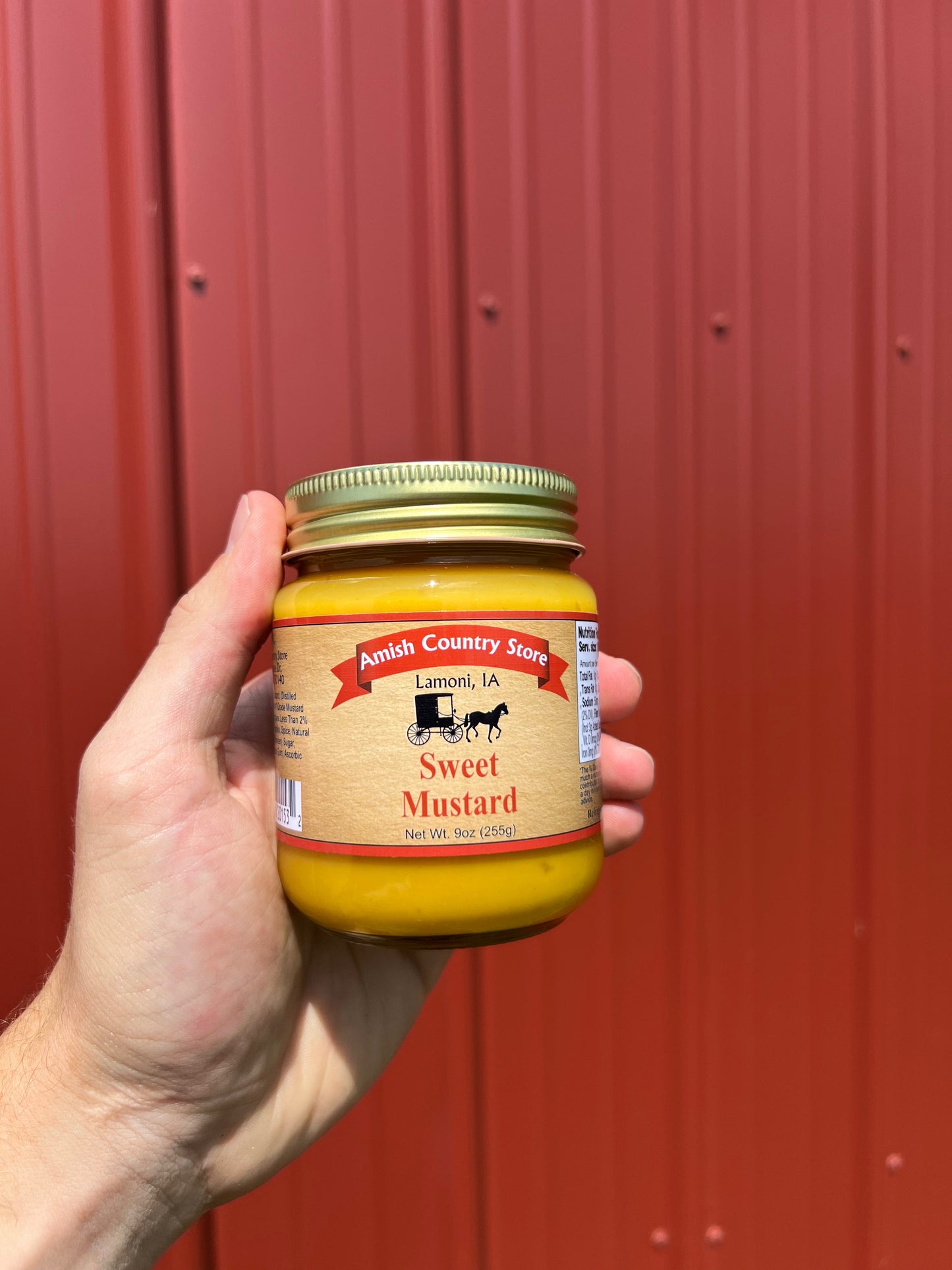 Sweet Mustard – Amish Recipe, 9oz Glass Jar