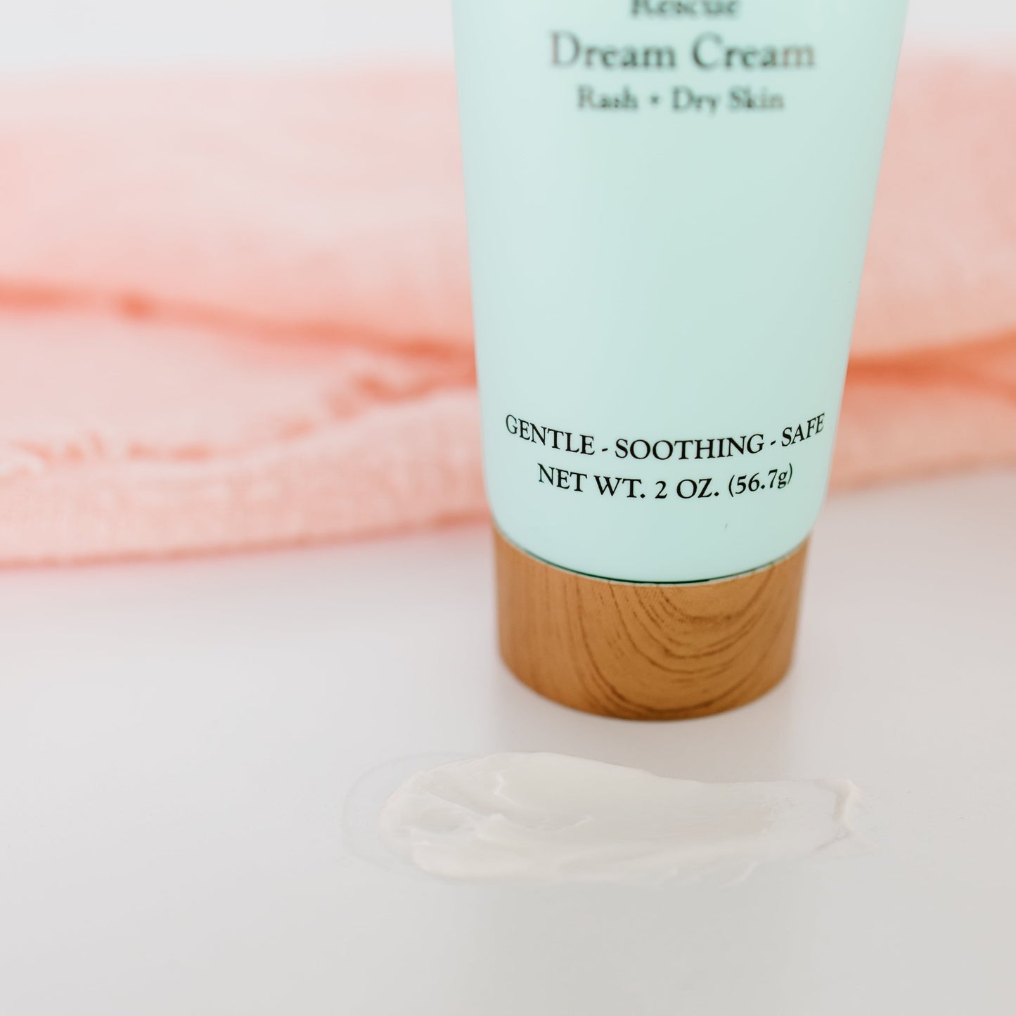 Cream jar labeled Dream Cream by Timeless Organics Skin Care, natural skincare product with a clean, minimalist design.