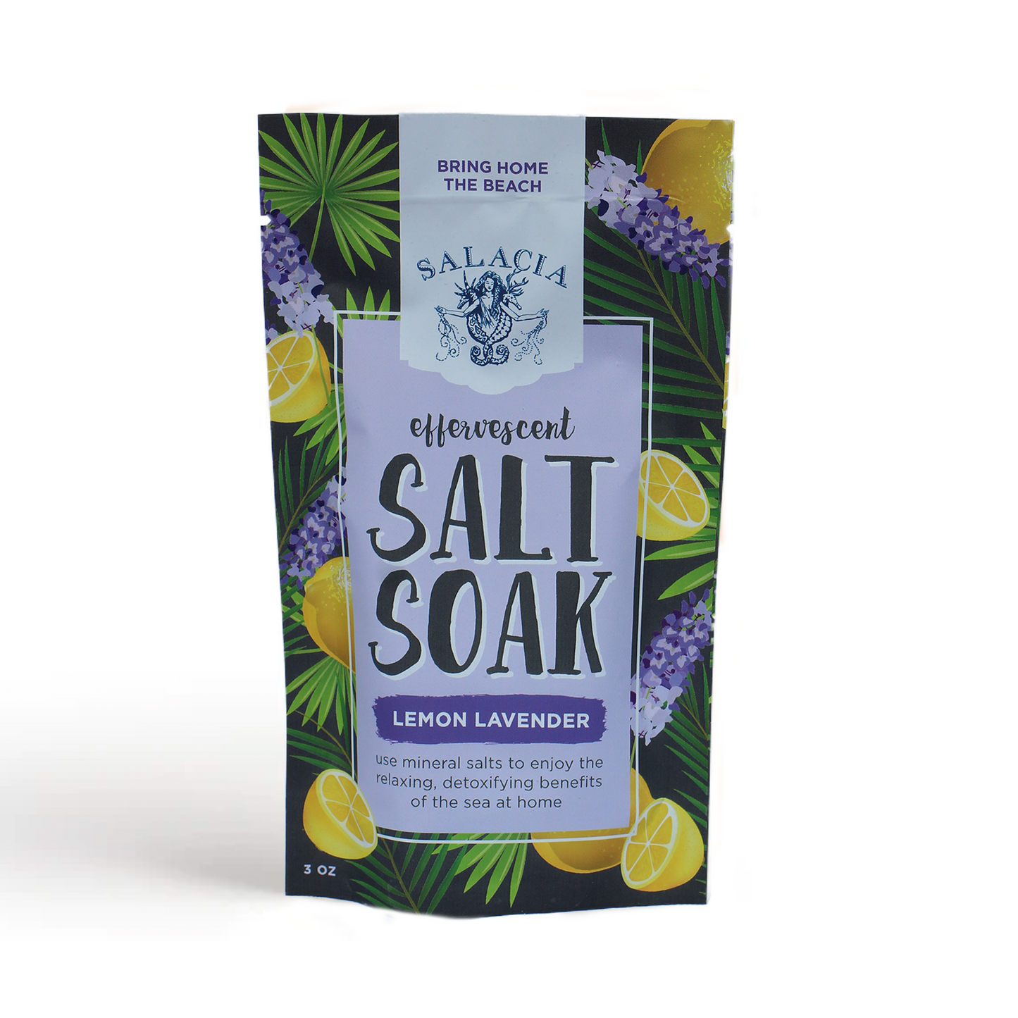 Lemon Lavender Effervescent Salt Soak - Blessings Grow Meadows -