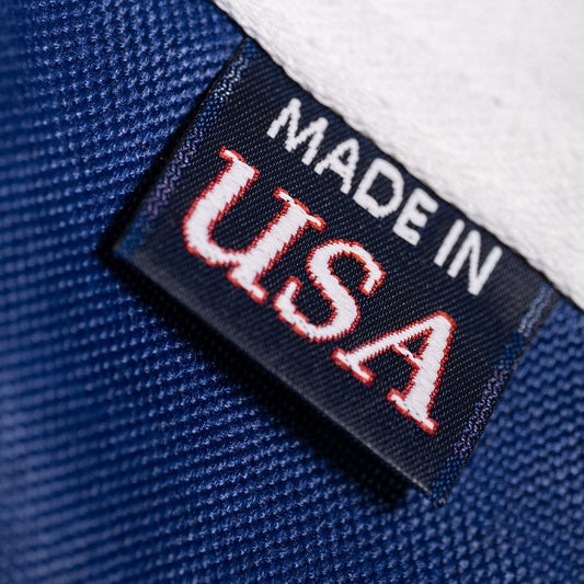 Liberty™ Nylon American flag by Flagman of America displayed in close-up, showcasing vibrant red, white, and blue colors.