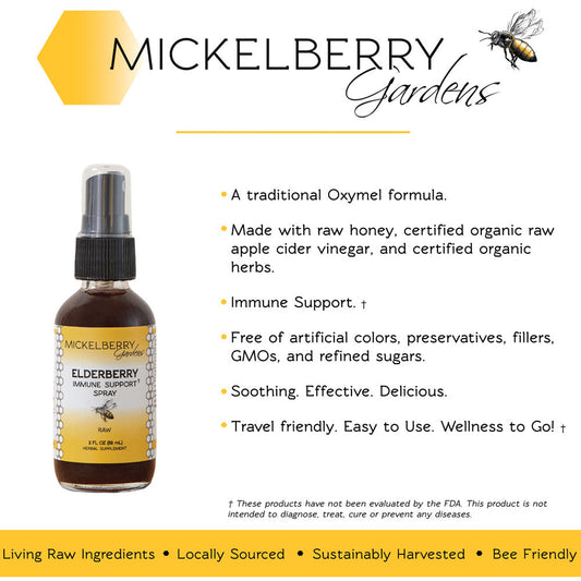 Elderberry Immune Support Spray - Mickelberry Gardens ~ Blessings Grow Meadows