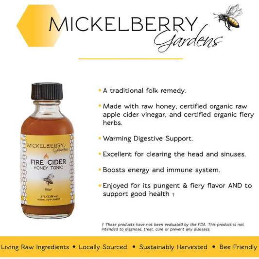 Fire Cider Honey Tonic - Mickelberry Gardens ~ Blessings Grow Meadows