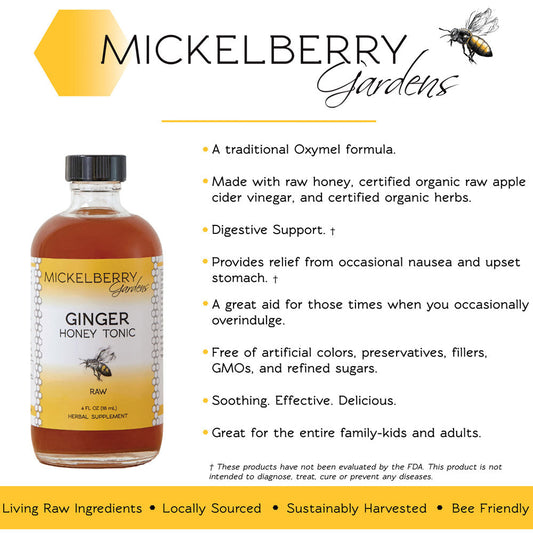 Ginger Honey Tonic - Mickelberry Gardens ~ Blessings Grow Meadows