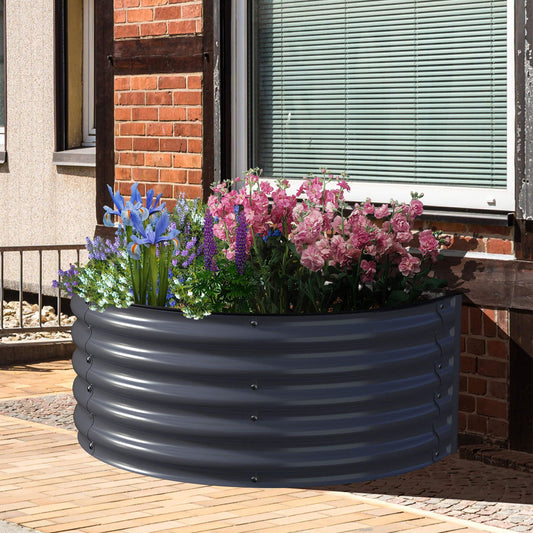 Olle Gardens 17" Tall Decorative Semi-circle Raised Garden Bed - Blessings Grow Meadows