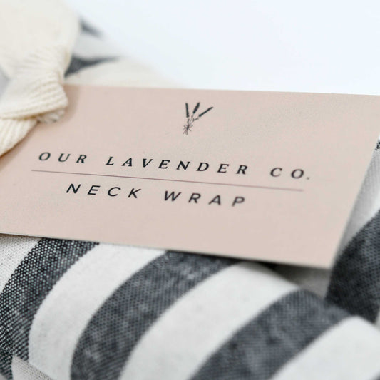 Lavender Neck Wrap Heating Pad | Fabric Varies | 28" x 4" | Our Lavender Co - BuyNebraska.com ~ Blessings Grow Meadows
