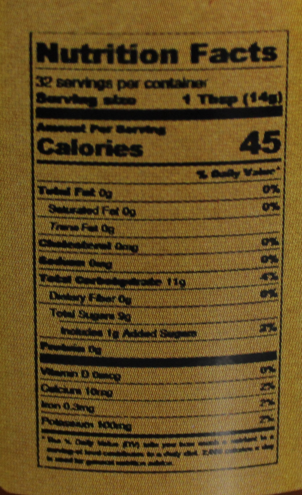 Peach Preserve Juice Sweetened 16 oz