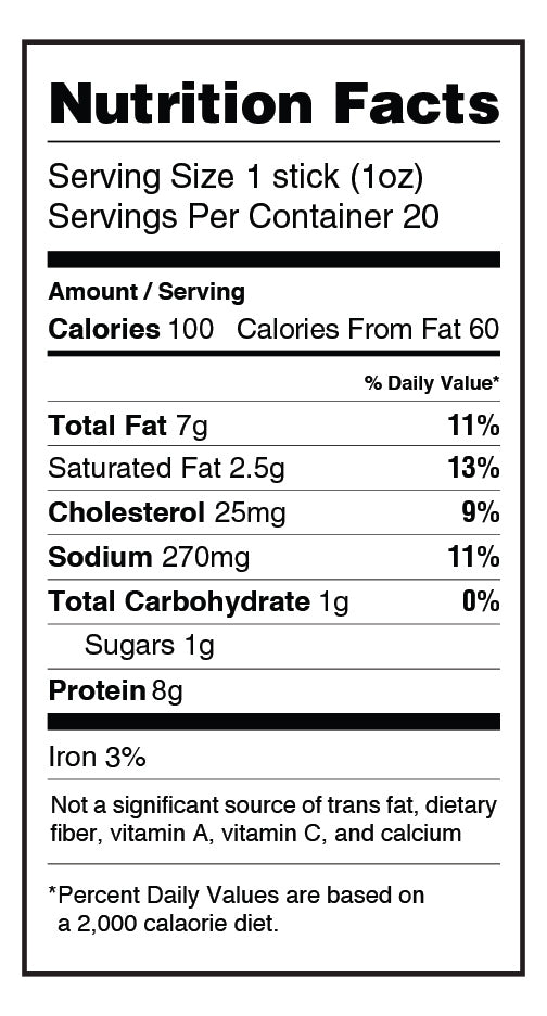 Pepperoni Flavor Snack Sticks - 20 count - Blessings Grow Meadows