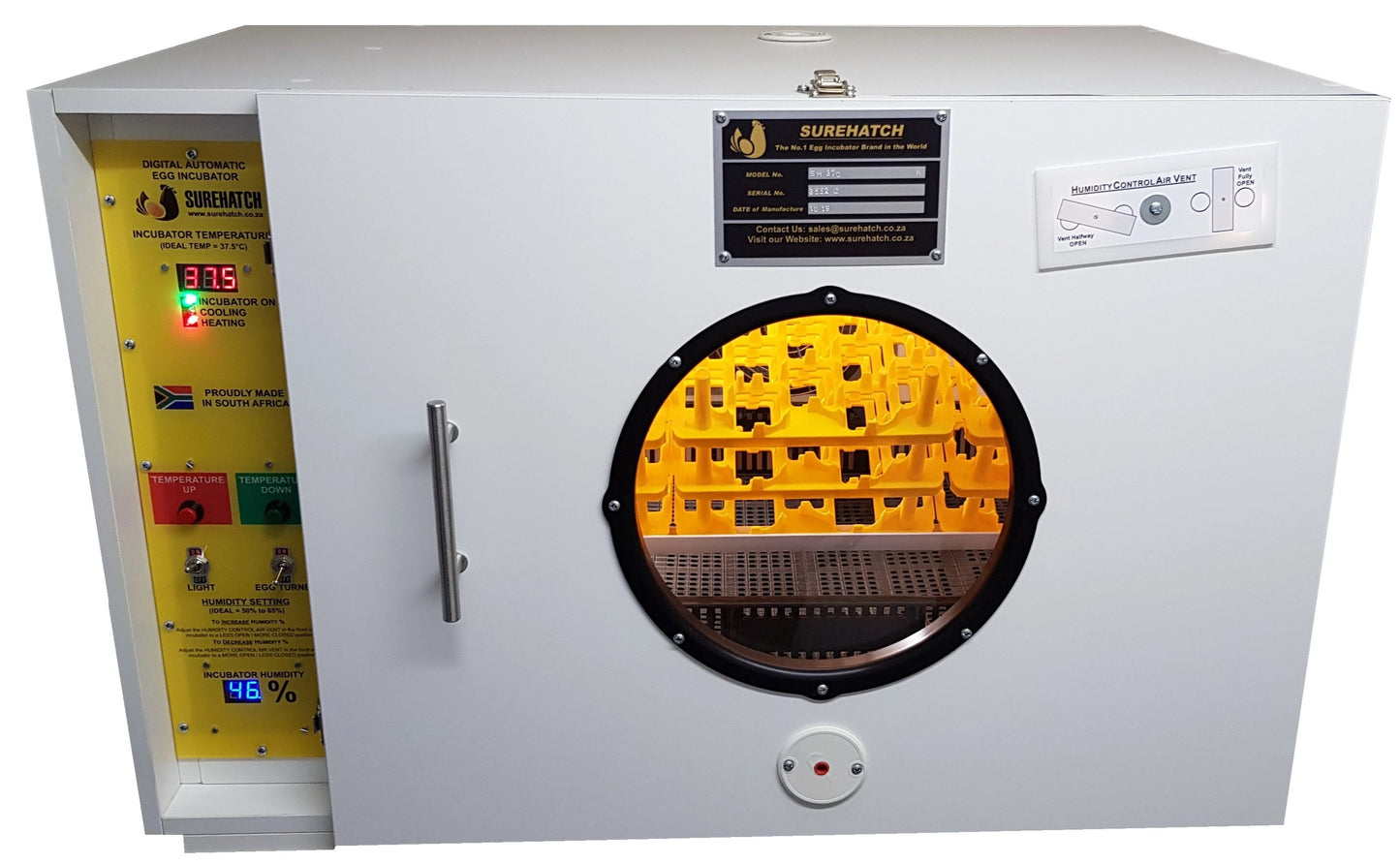 370 Egg Homesteader Incubator - Surehatch Auto Digital Egg Incubator