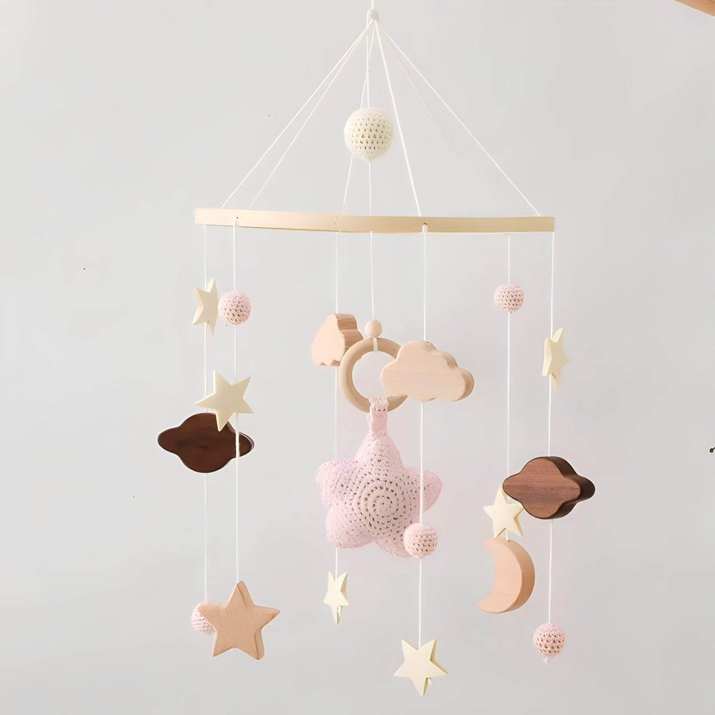 Wooden Mobile Hanging Toys - Petite Pioneers ~ Blessings Grow Meadows