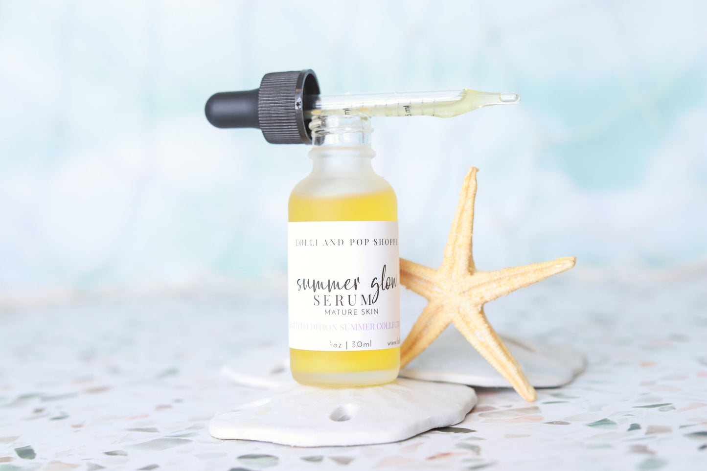 Summer Glow Face Serum- for Mature Skin - Blessings Grow Meadows -