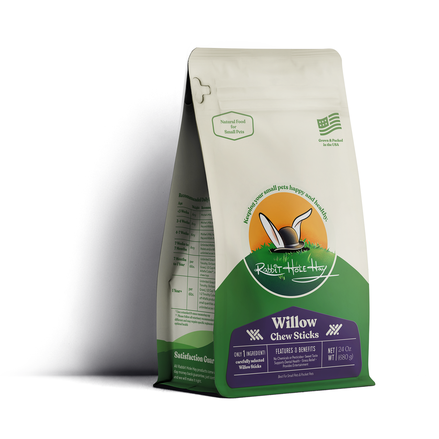 Rabbit Hole Hay All Natural Willow Chew Sticks - Rabbit Hole Hay ~ Blessings Grow Meadows