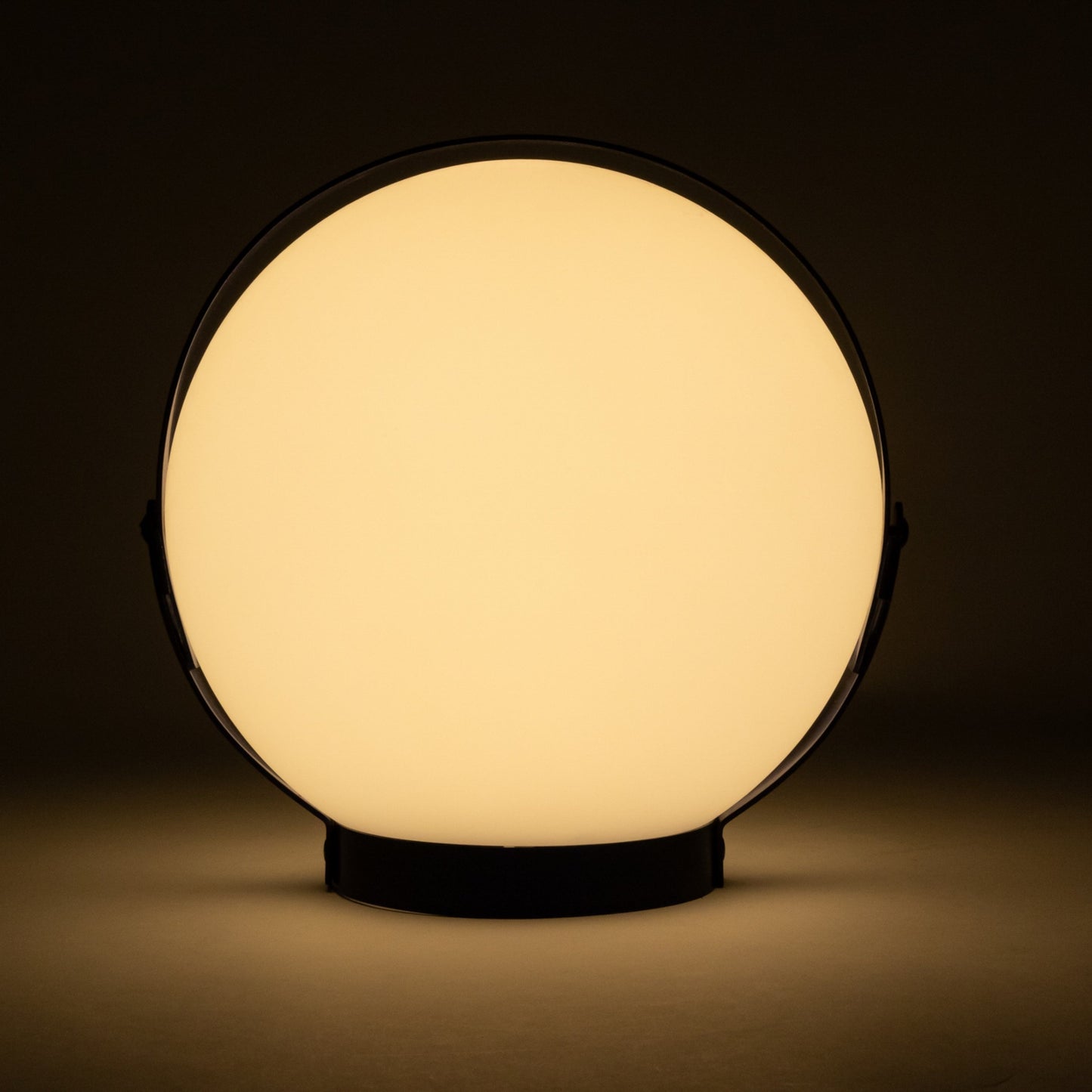 Allsop Home & Garden Moonrise portable rechargeable LED lantern with handle and bright illumination, suitable for outdoor use.