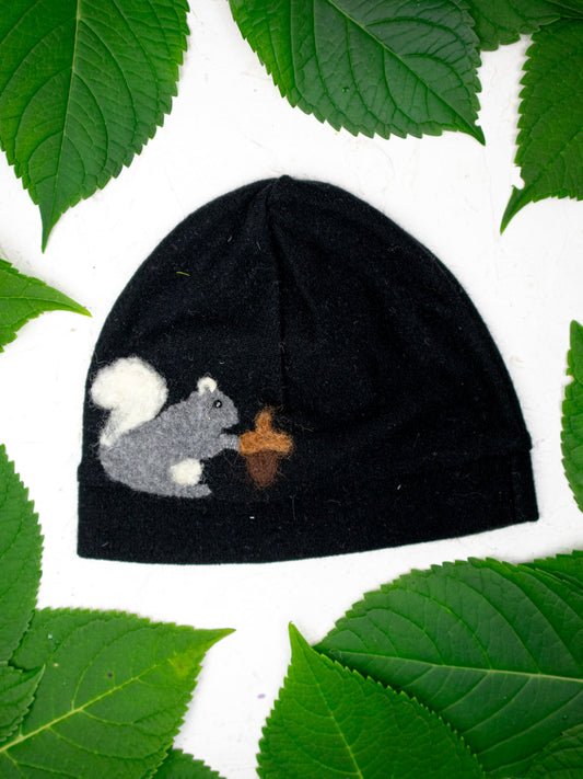 Squirrel Cashmere Hat - Adult - Blessings Grow Meadows -