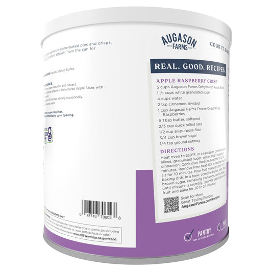 Dehydrated Apple Slices Can, 20 Servings - Blessings Grow Meadows