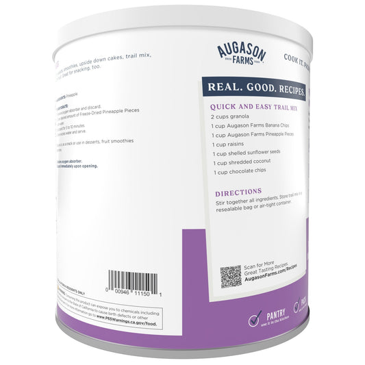 Freeze Dried Pineapple Pieces Can, 34 Servings - Blessings Grow Meadows