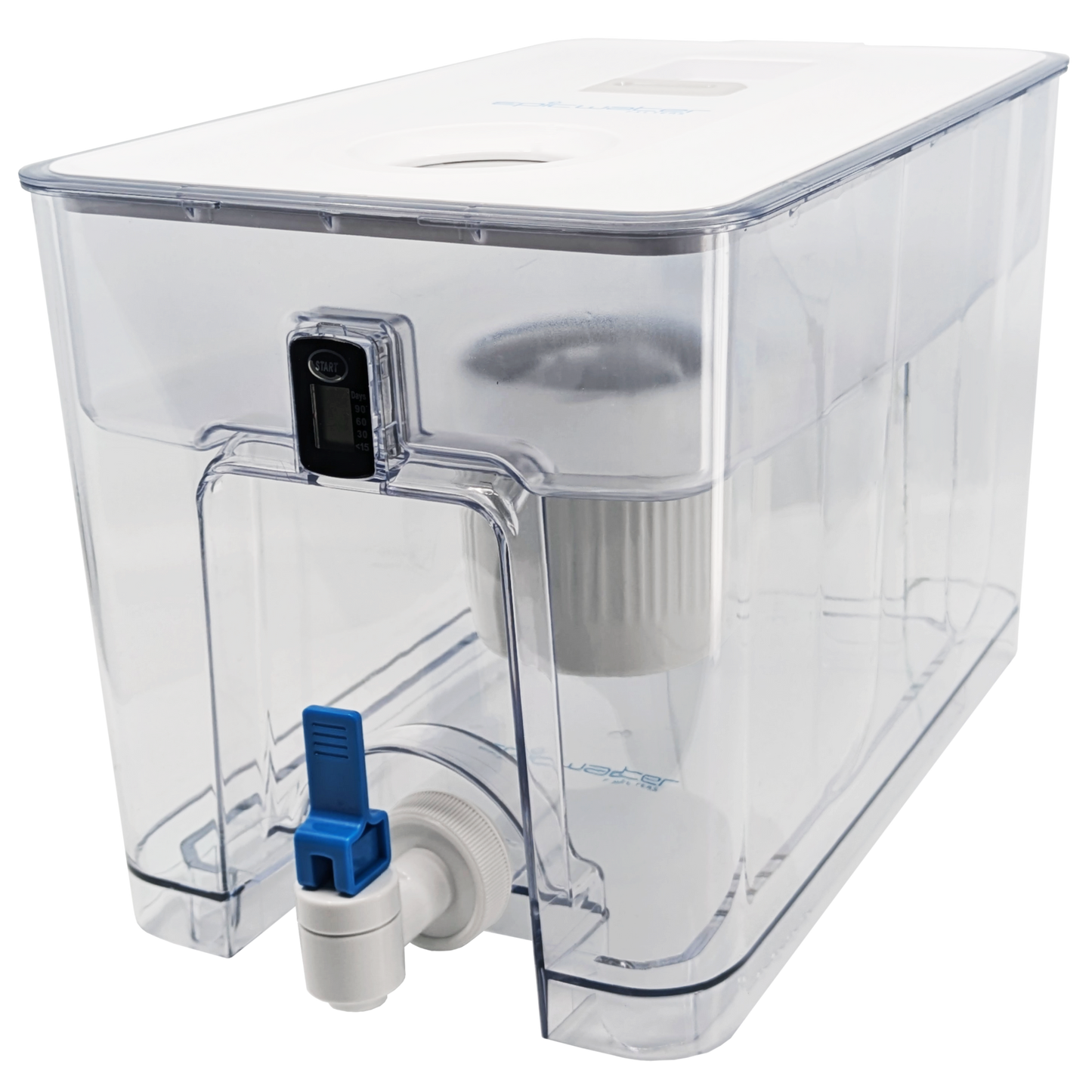 Epic Water Filters Pure XP Dispenser in red, designed to reduce fluoride and PFAS in drinking water.