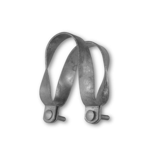 Galvanized steel greenhouse cross connectors in 2" x 1.375" size, designed for sturdy plant support and structure assembly.