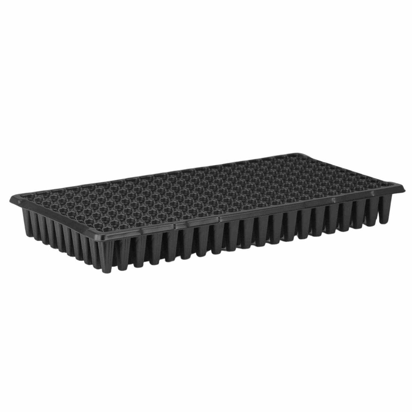 Two Bootstrap Farmer 1020 Tray Kits with 200-cell seed starter trays and clear humidity domes for planting and germination.