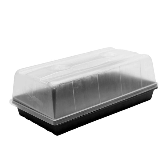 Black Bootstrap Farmer 1020 Extra Strength Trays, durable 1020 trays without holes, suitable for seed starting and propagation.