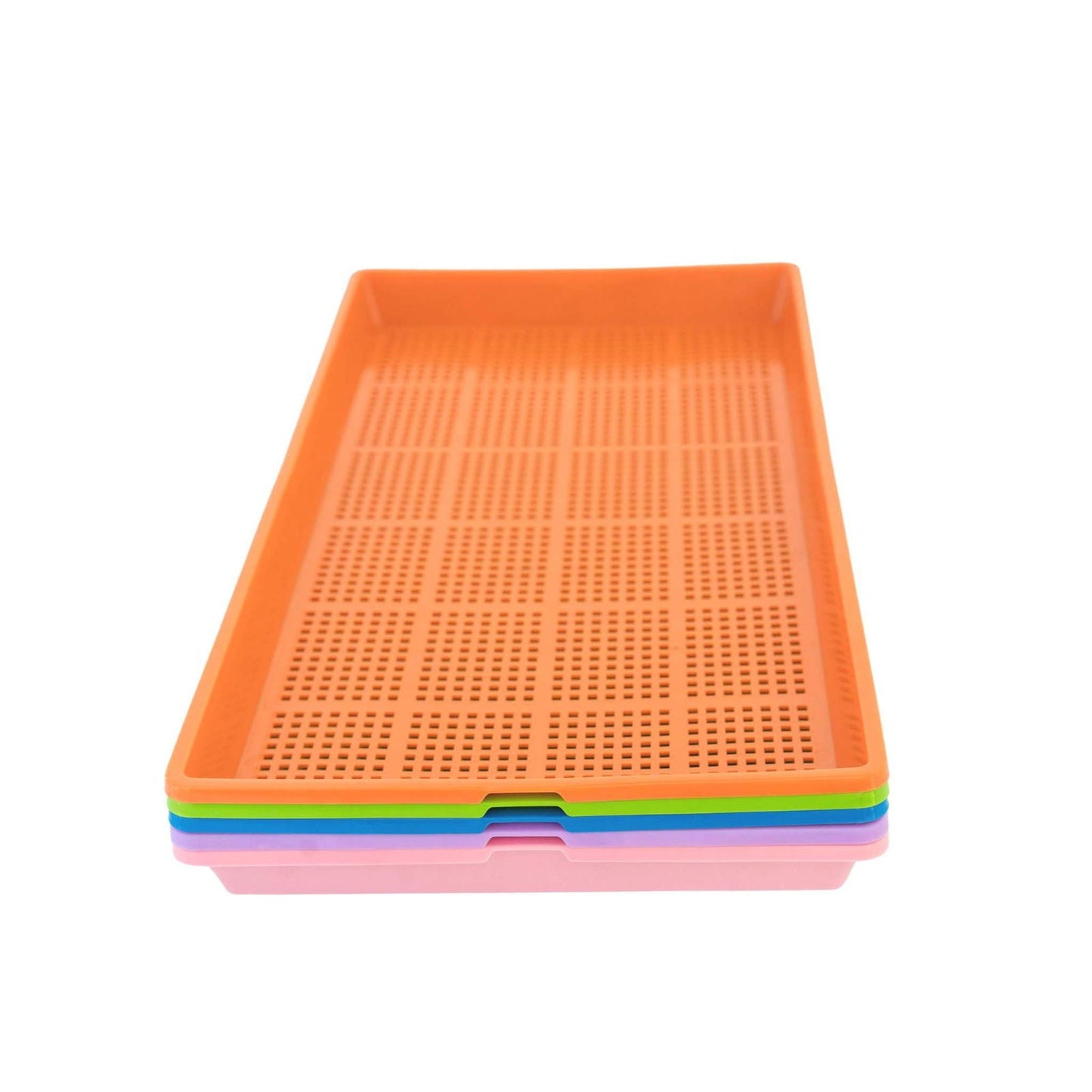 Blue Bootstrap Farmer 1020 Mesh Tray, shallow 1-inch deep, extra strength plastic for seed starting and propagation.