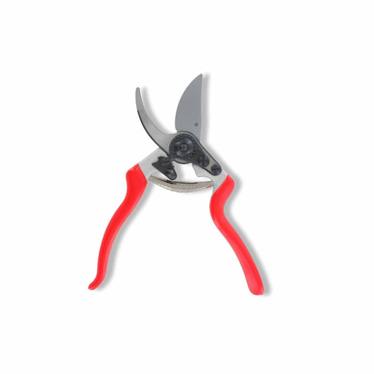 Red Line Ergonomic Bypass Pruner from Bootstrap Farmer, a garden tool with a comfortable grip and sharp cutting blade.