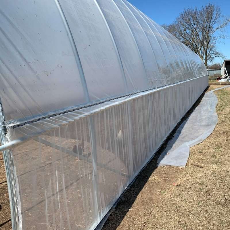 Bootstrap Farmer sidewall insect netting barrier for crop protection, made from durable mesh material.