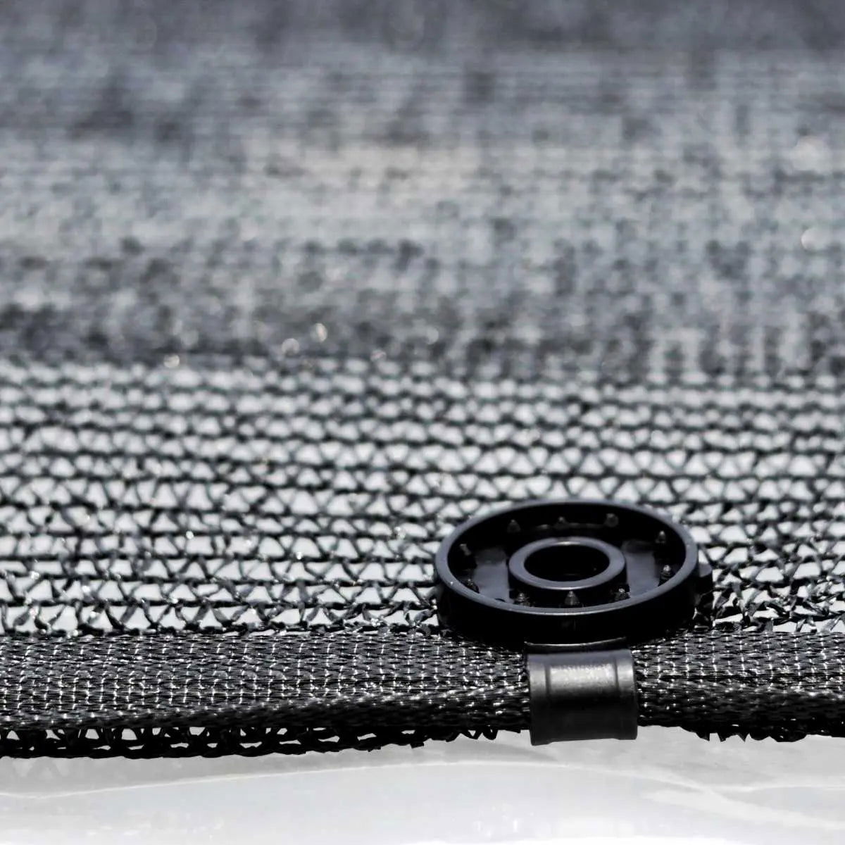 Bootstrap Farmer greenhouse shade cloth, 50% black shade, durable fabric for controlling sunlight and heat in greenhouses.